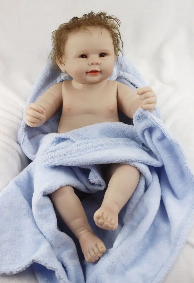 22 дюйма Reborn Baby Boy полный силиконовый винил Реалистичная кукла для новорожденного