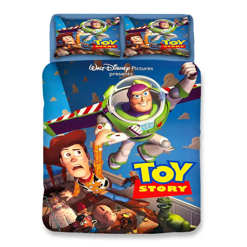 Toy Story Bedding 6 Набор постельного белья disney Toy Story, двойной размер, пододеяльник, набор для детей, домашний декор, постельное белье king queen, Комплект постельного белья из 3 предметов для мальчиков - Цвет: Toy Story Bedding 6