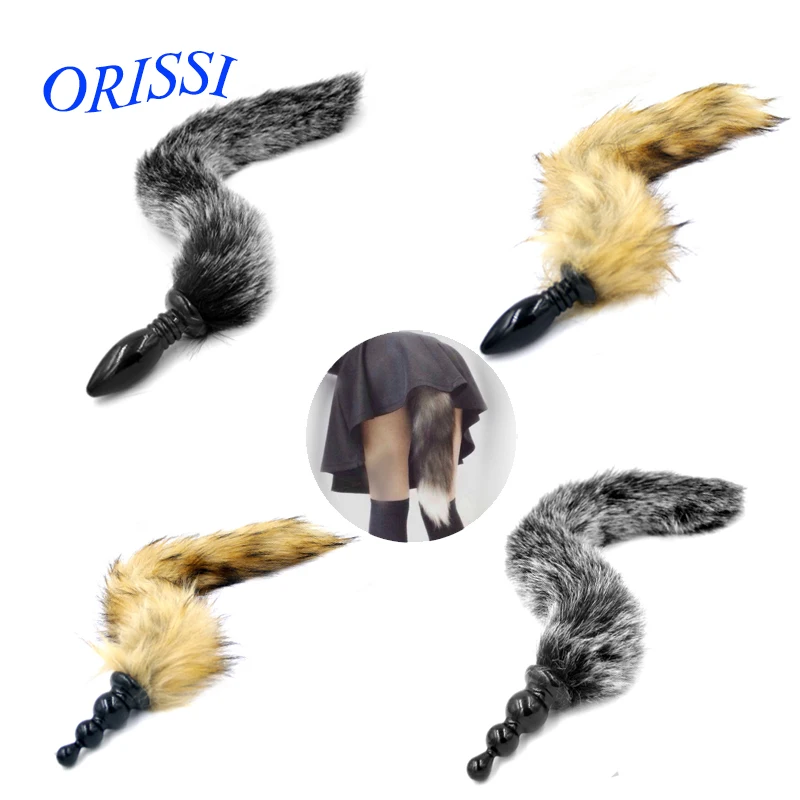 Животное кошка лиса хвост заглушка Фетиш мягкая искусственная Анальная пробка