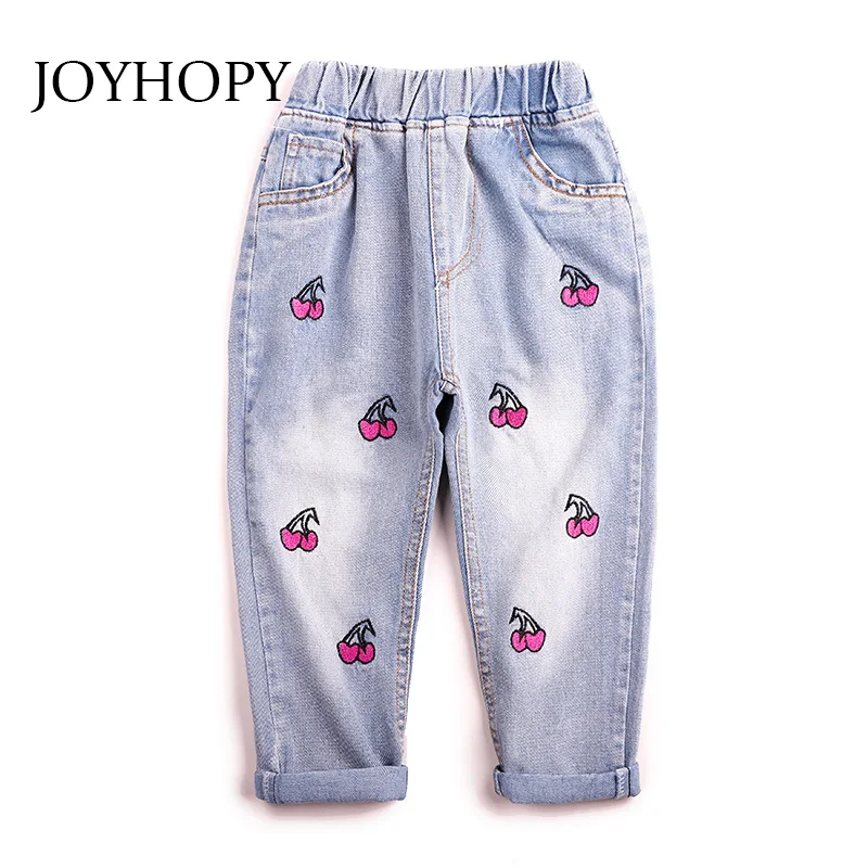Джинсы JOYHOPY для девочек детская одежда весна лето осень 2018 новые модные детские
