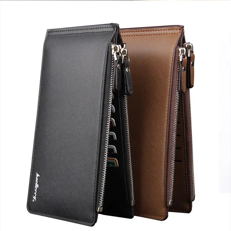 JSFINER 2019 Мужская Маленькая кожаная сумка на молнии кошельки 2 скидки для денег