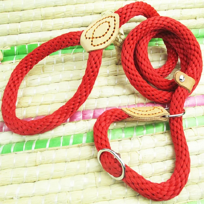 Поводок для собак из пеньковой веревки P-Chain скользящий ошейник поводок прогулок