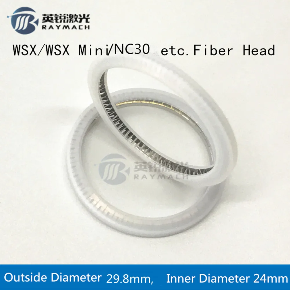 Уплотнительное кольцо Волокна Лазерная Запчасти Dia.29.8mm/25,6 мм используется для WSX волокна глава 30*5/25,4*4 мм защитные окна