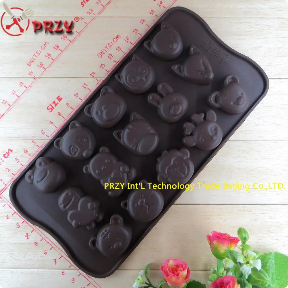 12 китайских головок зодиака новый стиль силиконовая форма для тортов шоколада