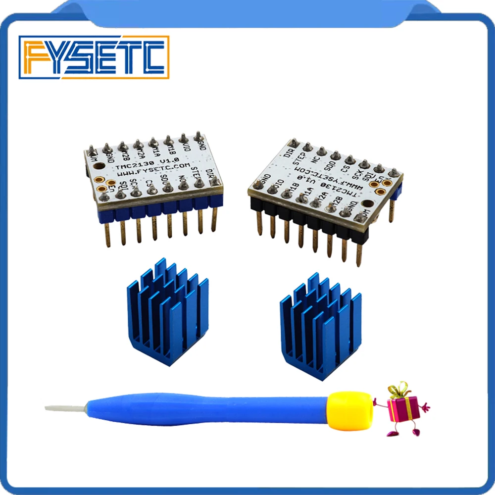 2 шт. TMC2130 V1.0 Новый V1.1 Stepstick Драйвер шагового двигателя SPI с теплоотводом