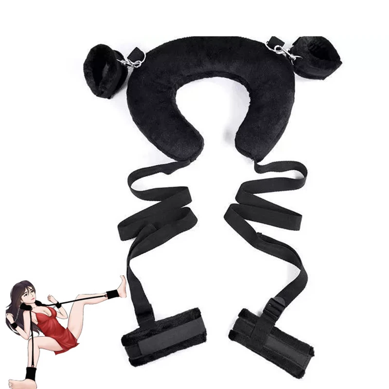 Sponge Pillow Ankle Cuffs Handcuffs Fetish Kinky Harness Positioning Bondage Collar Kit Sextoy Femme Bdsm Game Adult Sex Toys | Красота и