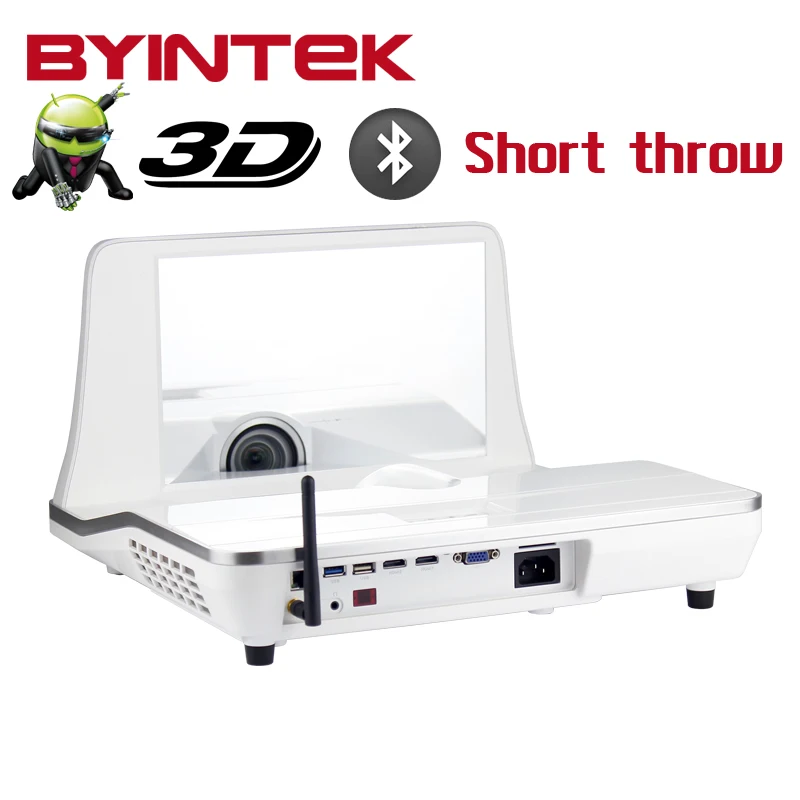 Ультра Short Throw byintek BD501UST Bluetooth Smart Android 4 К Театр 2 HDMI USB Video DLP3D проектор Full HD |