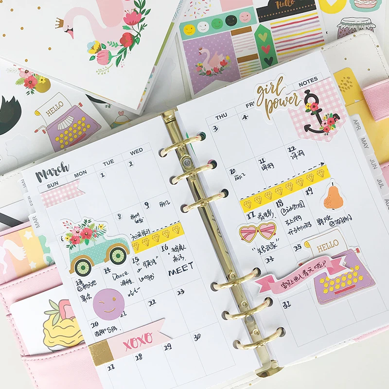 Любимые наклейки для журналирования Lovedoki Scrapbooking Стикеры для блокнота Декоративная этикетка Алфавитная аксессуары для планера Школьные канцелярские товары.