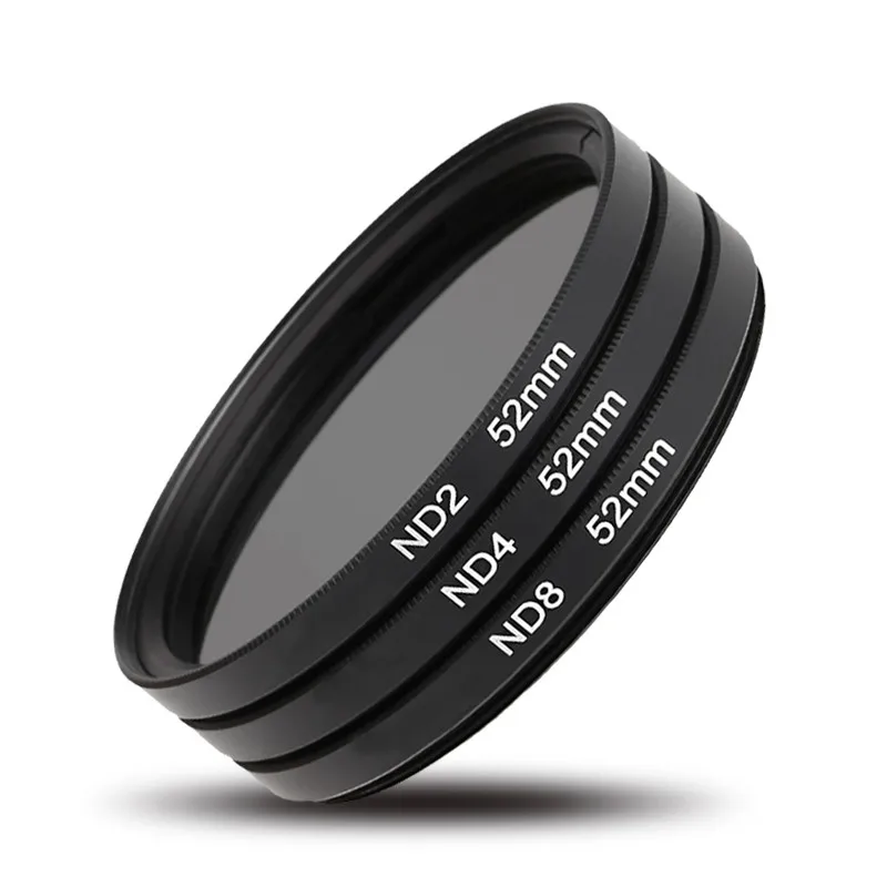 Набор фильтров нейтральной плотности ND 3 шт./лот 52 мм ND2 ND4 ND8 для Canon EOS 7000 5100 5200 3100 X