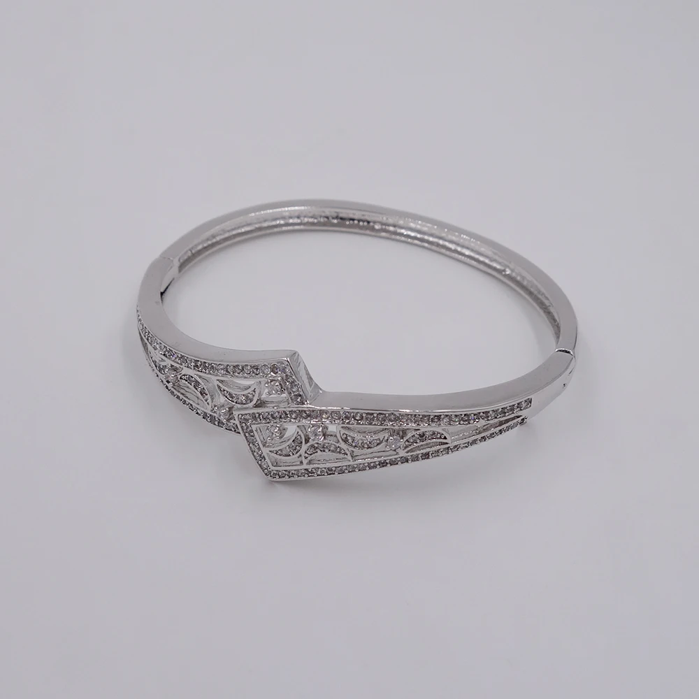 Женский простой браслет золотого цвета с фианитами|free jewelry|jewelry jewelrygold for women |