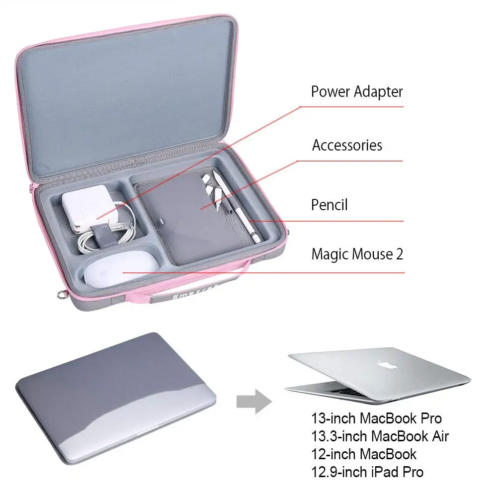 Чехол Smatree для ноутбука 12 13 3 дюйма Apple MacBook Air Macbook Pro дюймов розовый женщин и