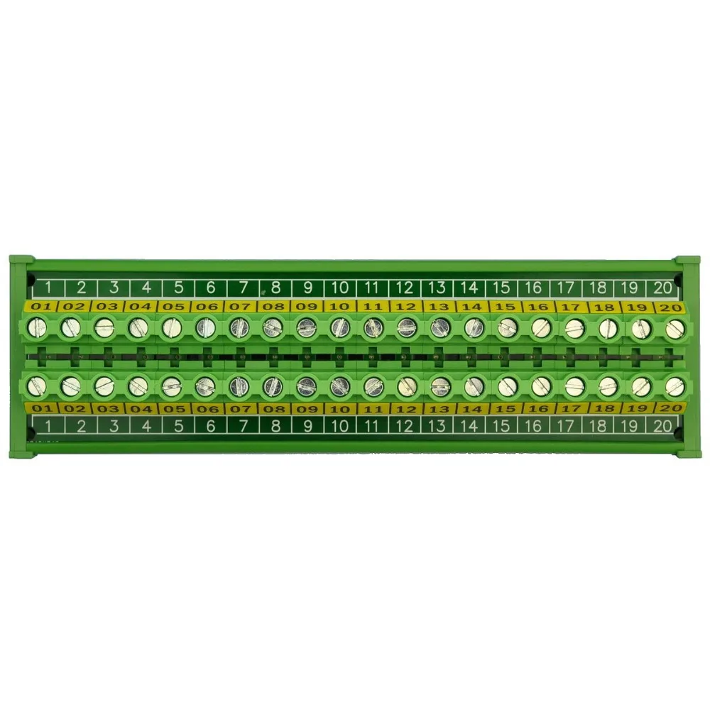 DIN рейка крепление 30A/300V 20 позиций Клеммная колодка модуль