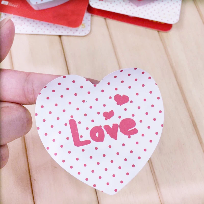 80 шт любовь шаблон липкий блокнот для заметок декоративный DIY дневник в стиле