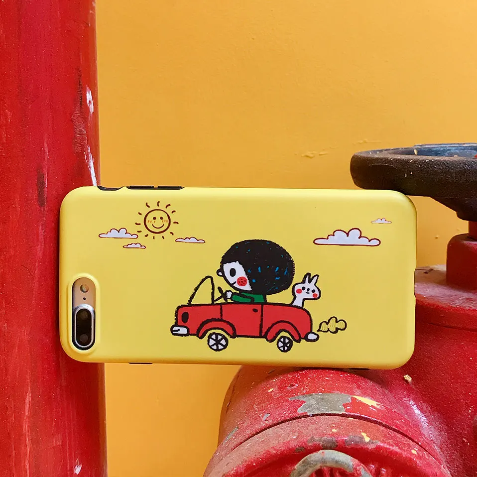 Милые Cartooon чехол для iPhone x 6s 7 корпус Funda X Coque Plus Силиконовые задние Чехлы 6 8 плюс |