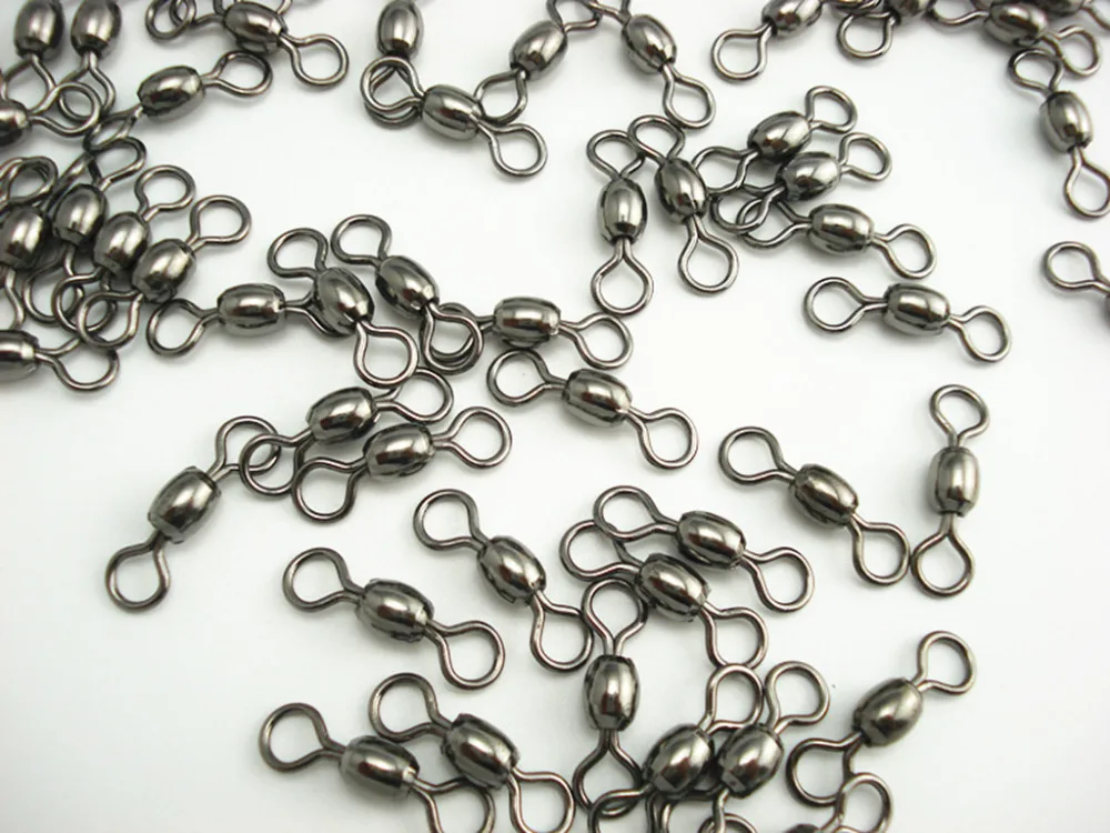 100Pcs*1# CRANE SWIVEL Copper Fishing Lure swivels Brass Barrel Swivel Tackle Ocean Rock | Спорт и развлечения