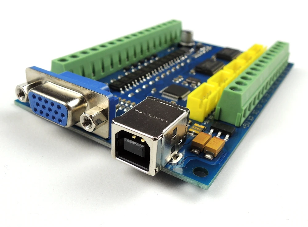 MACH3 USB CNC 5 осей 100 кГц Гладкий Степпер управления движением плата + 4 шт. TB6600 1 Ось 4.5A