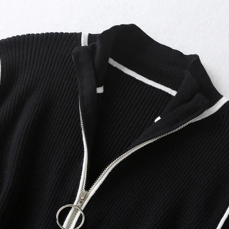 Hot Selling Simple Design Women Sweaters Solid Color Turtle Neck Long Sleeve Fitted Casual Elegant Chic Sweater Z846 | Женская одежда