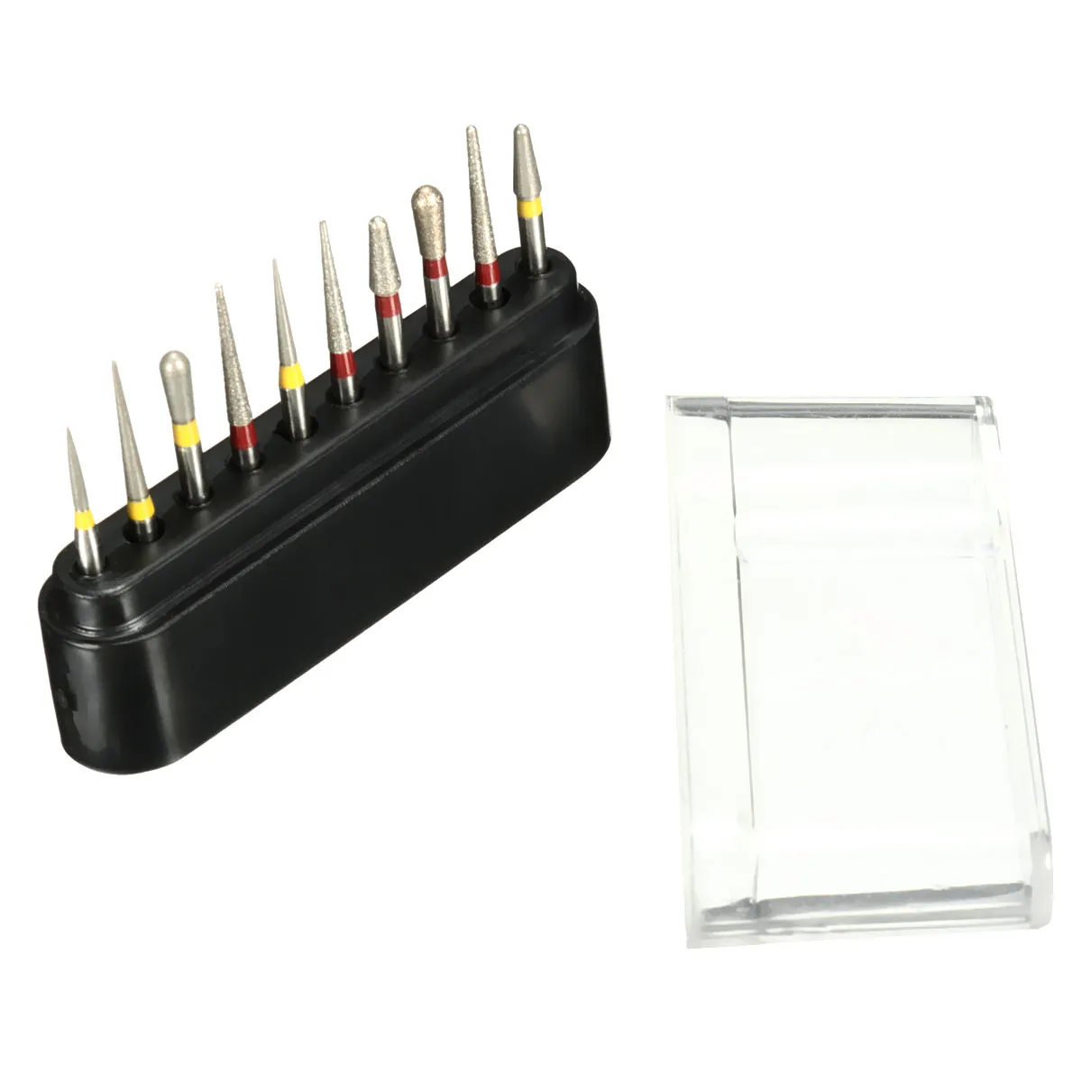 10pcs Dental Burs Set Kit High Speed Diamond Polishing Grinding Drill Grinder Bits Smoothing For Rotary Polisher Tool |