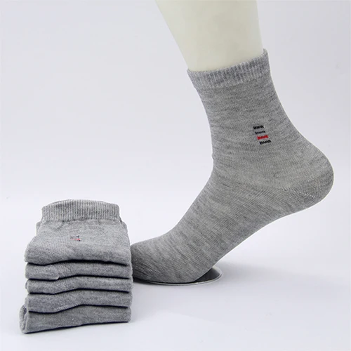 Gray D Одноцветное Цвет Ман хлопковые носки-тапочки мужские короткие носки Высокое качество модные носки в полоску летние Для мужчин 5 пар/лот - Цвет: Gray D