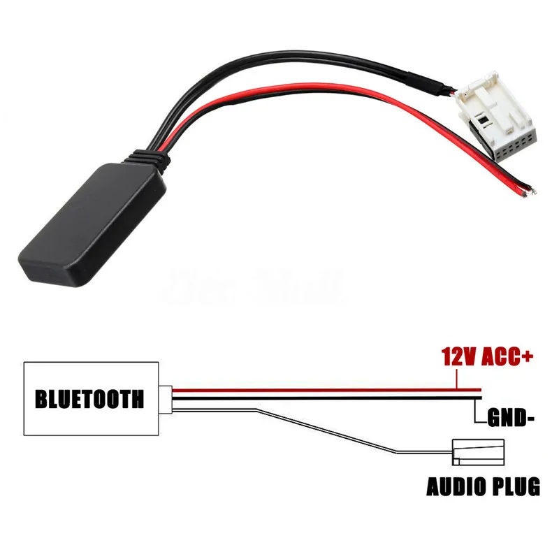 12PIN Bluetooth адаптер Aux кабель для peugeot 207 307 407 308 для Citroen C2 C3 RD4+ инструмент для установки автоаксессуаров запчасти