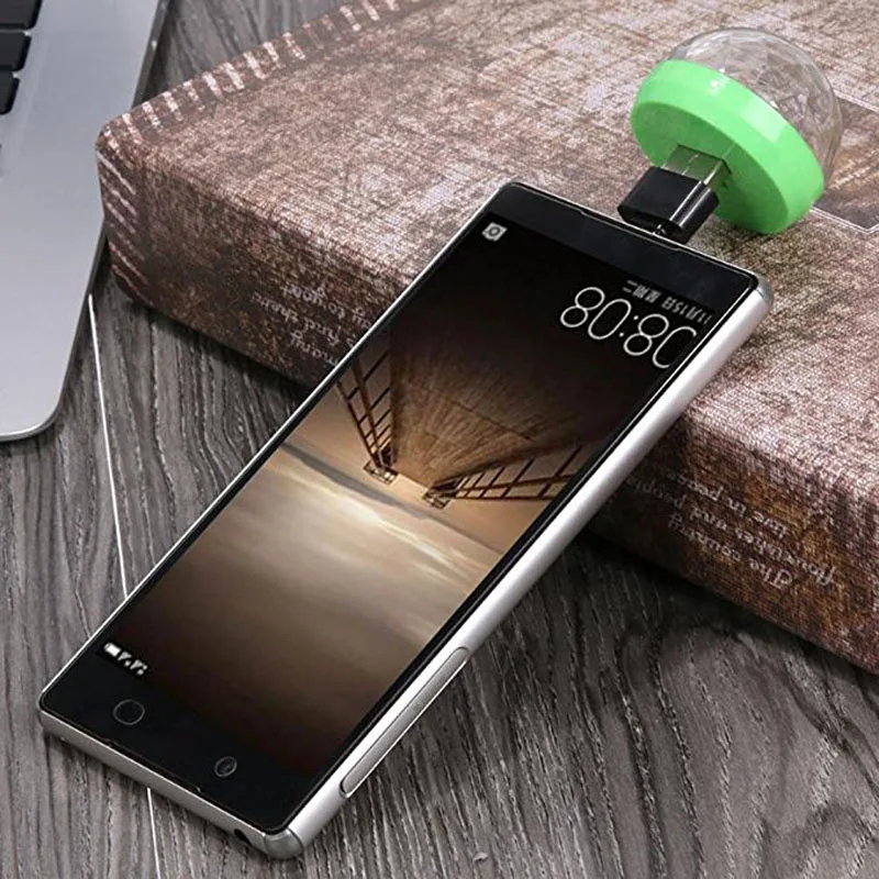 Мини USB диско светильник Хрустальный волшебный шар портативный сценический