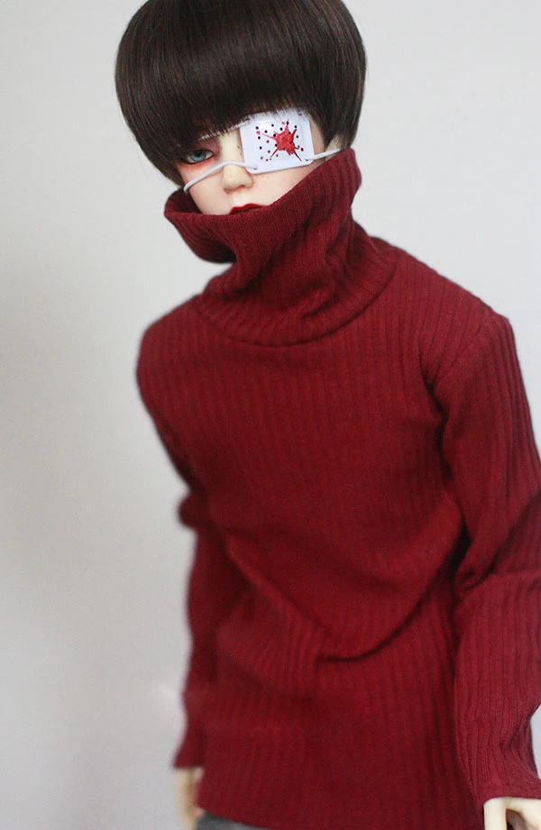 BJD doll colthes с высоким воротником, полосатый свитер с лацканами в полоску для 1/3 1/4 BJD DD SD MSD MDD SD17, аксессуары для одежды Uncle SSDF2