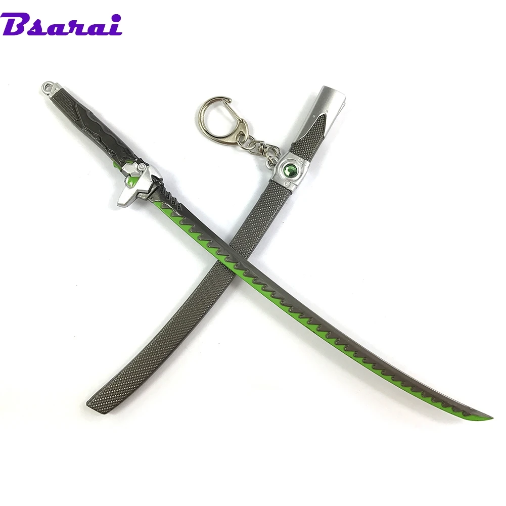 Bsarai OW Oni Blackwatch Sentai Bedouin young Genji 22 см/8," Игрушечный Меч Модель брелок кольцо