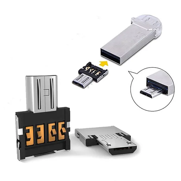 Лучшая цена 2 шт. адаптер OTG с Micro USB папа на мама конвертер для планшета Android