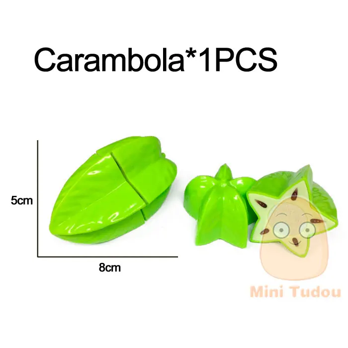 Carambola Minitudou еда игрушки cut фрукты овощи детская кухня развивающие продукты питания овощи детская кухня притворись play kitchen cut игрушки малыша миниатюрные питание фрукты игрушки для девочек Мальчики - Цвет: Carambola