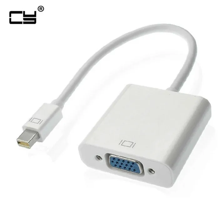 Мини Кабель адаптер для порта дисплея переходник DP VGA Apple MacBook Air Pro iMac Mac Mini Белый
