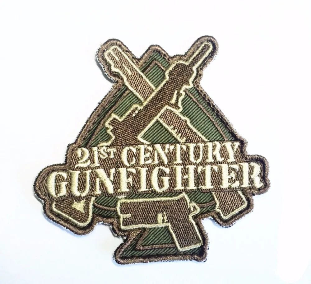 21st века gunfighter патч крюк Военная Униформа Тактический Патч армия Brassard боевой знак боевого духа повязки