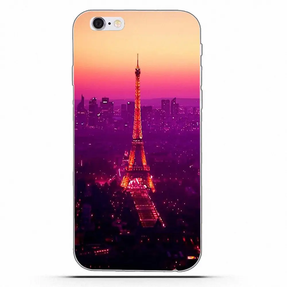 Diy Роскошный чехол для телефона Apple iPhone 4 4S 5 5C 5S SE 6 6S 7 8 Plus X Романтический Париж