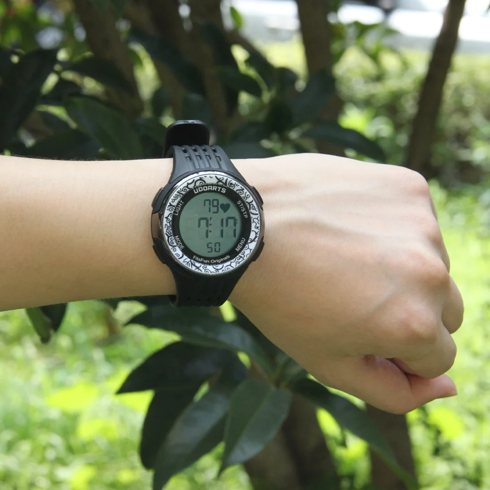 Монитор сердечного ритма UDOARTS с нагрудным ремешком 2 комплект из 5 батарей и