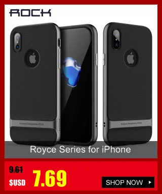 Royce Series для IPhone X случае рок-чехол для телефона для iPhone X задняя крышка Роскошные Hybrid PC+ TPU гальваническим Корпуса для iphonex