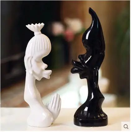 Керамический в африканском стиле с рисунками &quotвлюбленные пары домашний декор