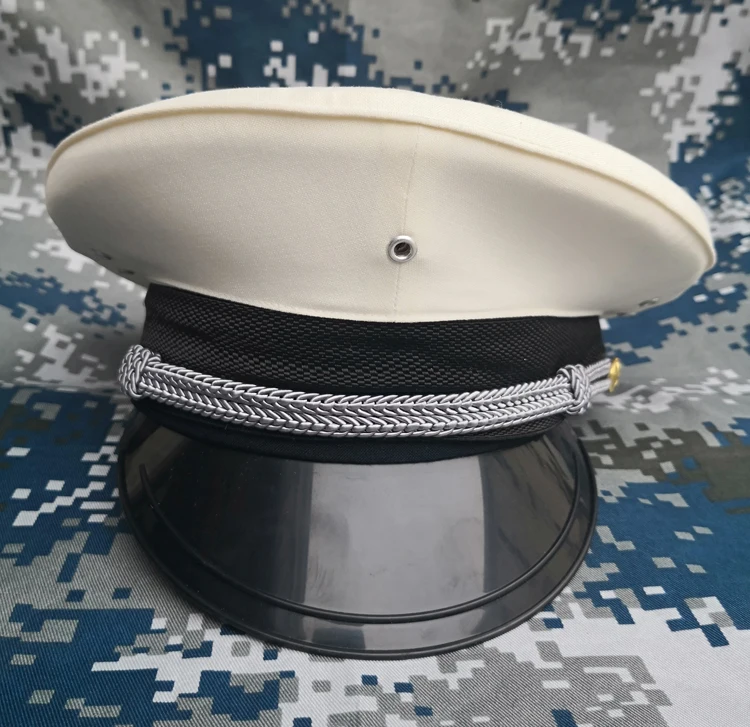 Белая большая Кепка, модные шапки, женская и Мужская Военная Кепка, военная армейская полицейская форма, кепка, кепка, модная кепка пилота