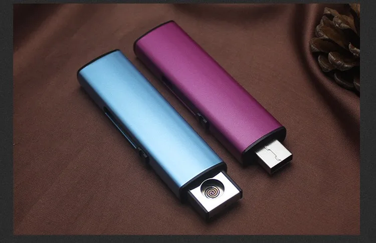 Push двойной воспламенитель перезаряжаемая через USB Зажигалка, ветрозащитная Зажигалка индивидуальные подарки креативная индивидуальность