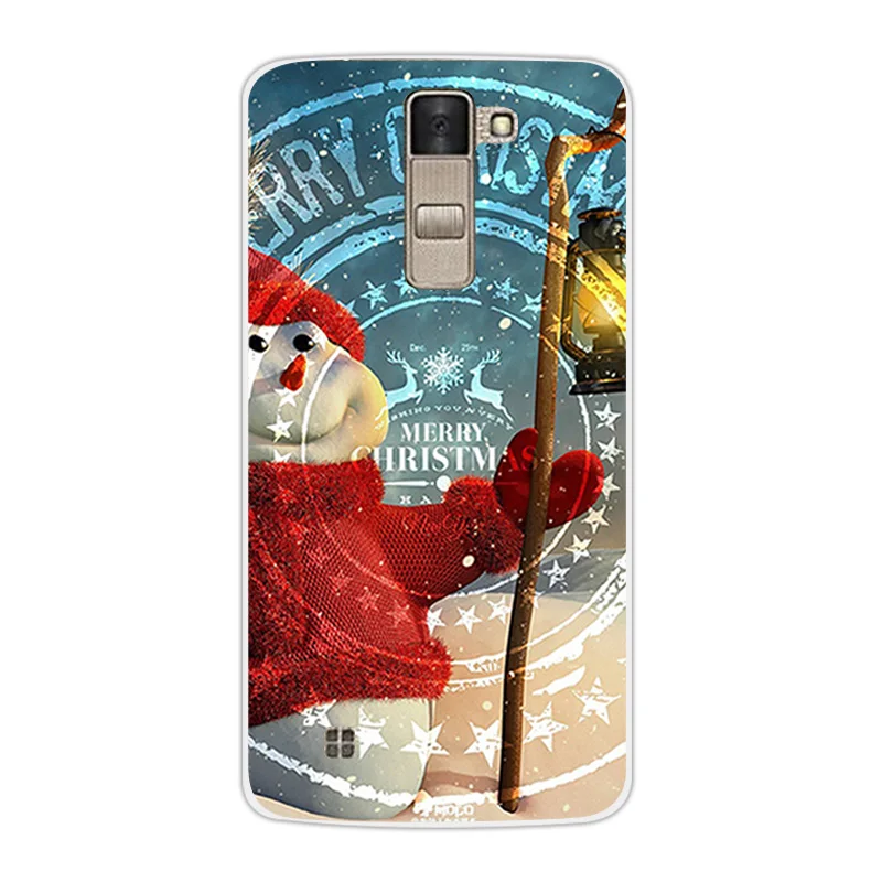 Роскошный ТПУ чехол для LG K8 Lte K350 K350E K350N дизайн для рождественского сезона 5," прозрачный корпус для K 8 телефон силиконовый чехол на заднюю панель Coque - Цвет: 31