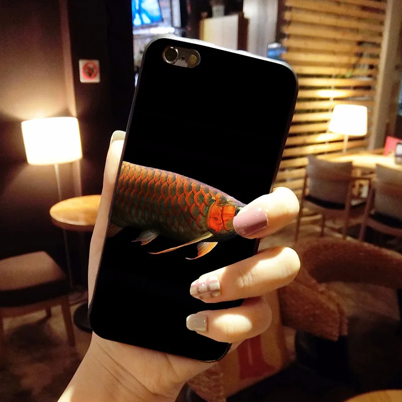 MaiYaCa золото Arowana красочные милые аксессуары для телефона чехол iPhone 8 7 6 6S Plus X 10 5 5S SE