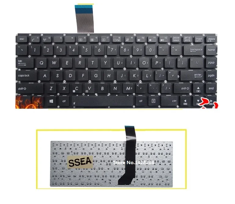 

Новая черная клавиатура SSEA для ноутбука ASUS S46 S46C K46 K46CA K46CB K46CM, клавиатура без рамки, бесплатная доставка