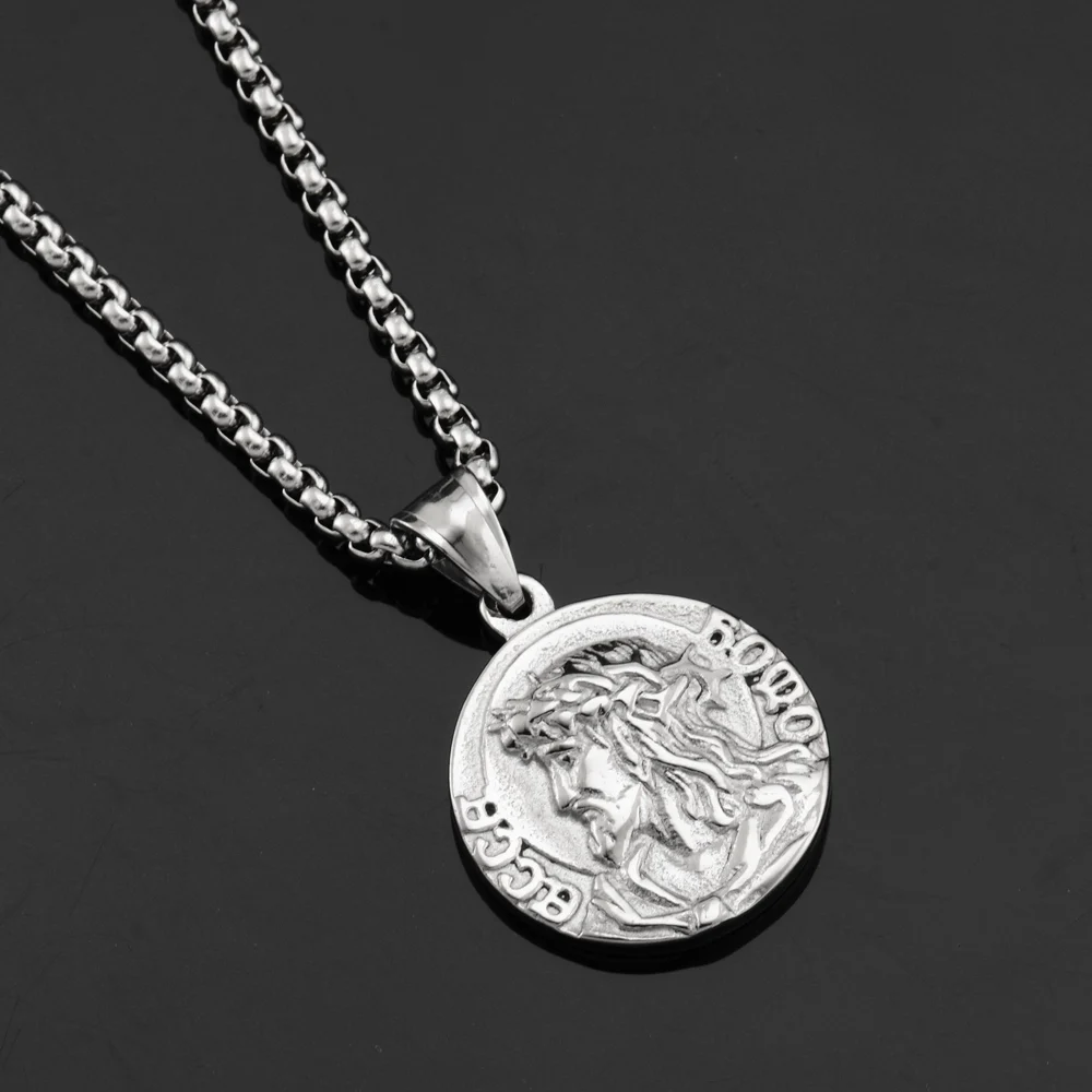 Goofan хип-хоп классический кулон в форме диска Иисуса Превосходное качество