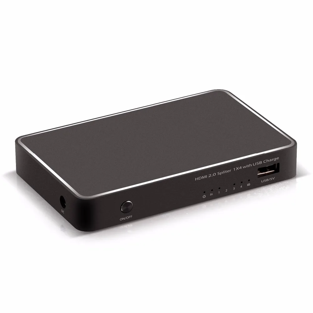 Hdmi сплиттер 1x4 HDMII 2 0 1 в 4 выхода HDMI поддерживает Full HD1080P 4K и 3D совместим с Xbox PS3/4 R |