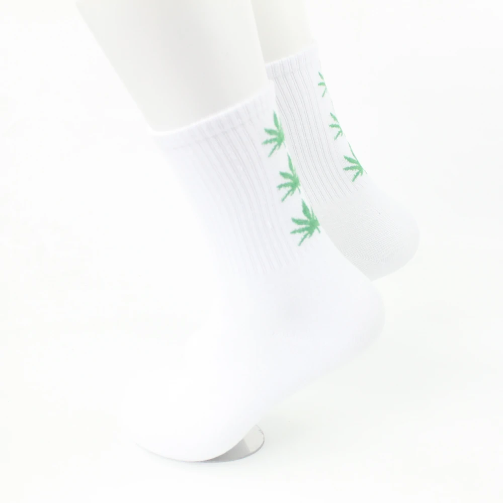 Женские Мужские забавные носки до лодыжки конопляные Meias длинные Happy Maple Leaf Sokken хлопок трава травы calcetines skarpetki meias WZXW005