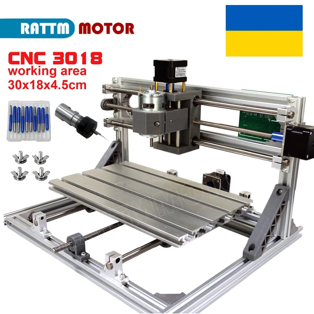 CNC 3018 GRBL управление Diy станок с ЧПУ 30x18x4,5 см, 3 оси Pcb ПВХ фрезерный станок древесины маршрутизатор лазерная гравировка v2.5