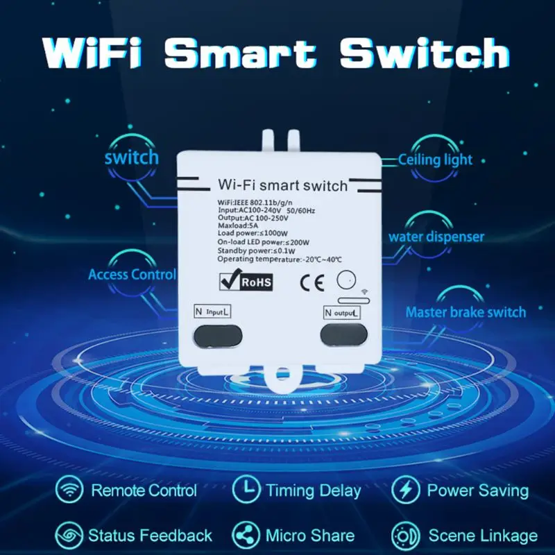 Wifi смарт-переключатель беспроводное приложение пульт дистанционного управления
