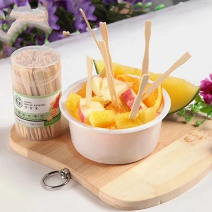 Toothpick Food Accessories Bamboo Picks Bento Box Lunch Sticks Decoration Tenedor Postre Lote Disposable Forks 633 | Дом и сад
