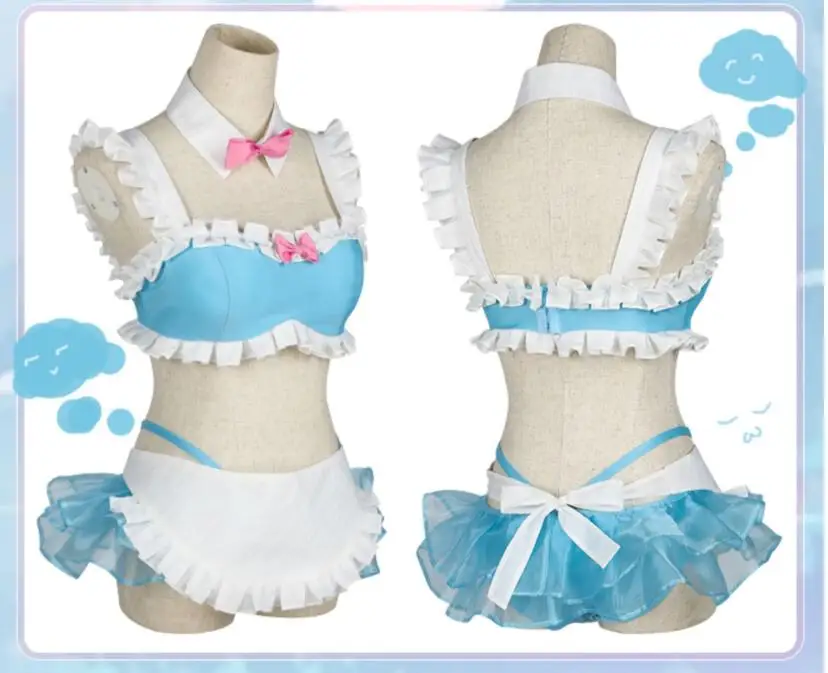 Аниме Re: жизнь в другой мир от нуля Косплэй летний купальный набор одежды