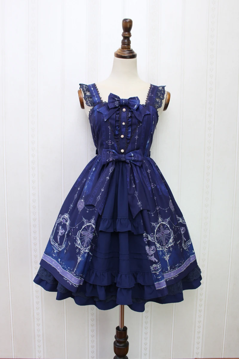 Повседневное платье в стиле &quotЛолита&quot с изображением ангела и Креста|dress alice|dress
