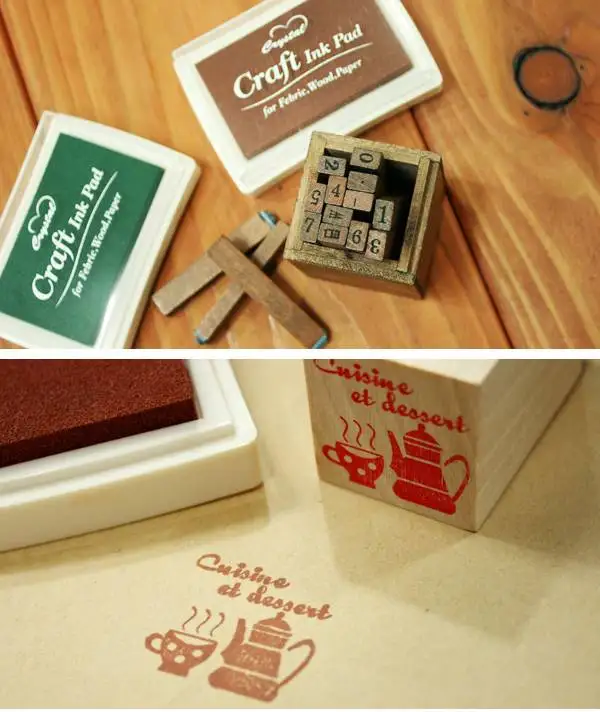 Зеленый цвет прекрасный DIY дизайн доступны ремесло чернильный коврик мультфильм