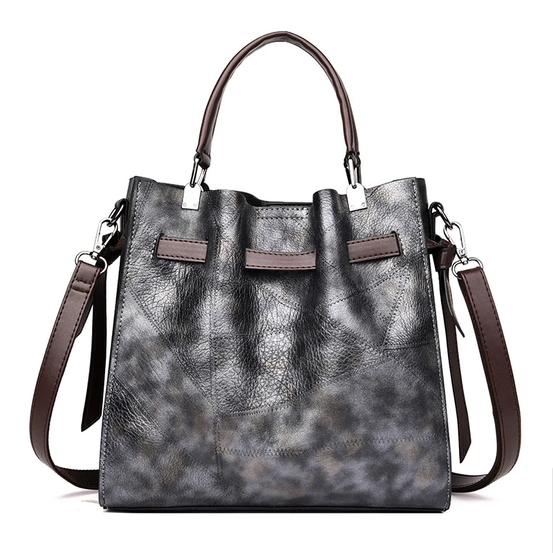 Yagelais 2019 Vintage Bucket Leather pu Luxury Handbags Women Messenger Ladies Bag Women's Shoulder Large Capac | Багаж и сумки